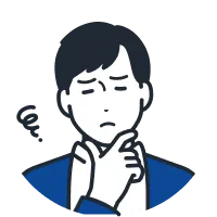 困っている男性のイラスト